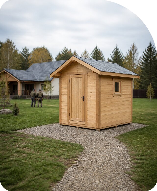 Хозблок из бруса под ключ в Железногорске по цене от 86879 р. | РадиДОМА-Жлк